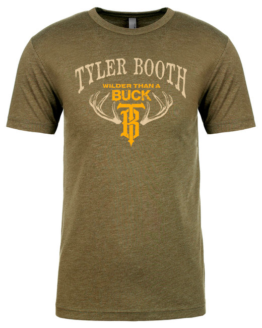 NEW!  Tyler Booth 'Wilder Than A Buck' Tour Tee